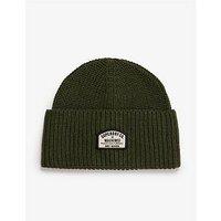 Superdry Trucker Knitted Beanie Hat - Khaki