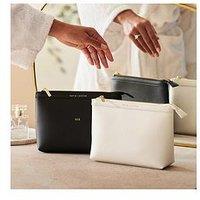 Katie Loxton Mr & Mrs Wash Bags , Mr & Mrs , Black / Off White