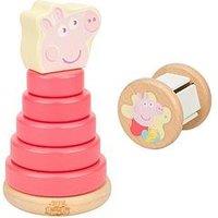 Peppa Pig Peppa Topple Tower + Roller Rattle