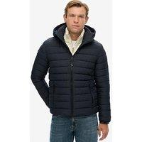Superdry Hooded Fuji Padded Jacket - Navy