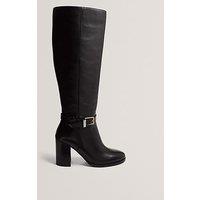 Ted Baker Belt Detail Over Knee Boots - Black