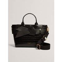 Ted Baker Croc Effect Small Icon Bag - Black
