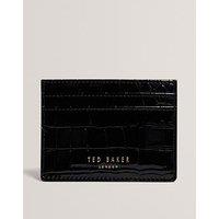 Ted Baker Croc Effect Card Holder - Black