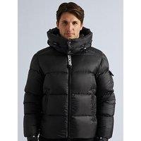 Jack1T Ez Dry Hood Padded Jacket With Detachable Hood - Black