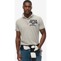 Superdry Vintage Athletic Polo Shirt - Grey