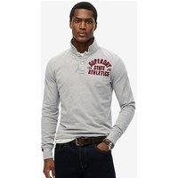 Superdry Vintage Athletic Long Sleeve Polo Shirt