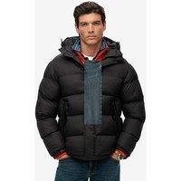 Superdry Hooded Tech Padded Jacket - Black