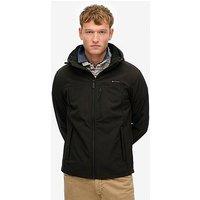 Superdry Hooded Soft Shell Trekker Jacket - Black