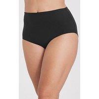 Miss Mary Of Sweden Cotton Maxi Panty - Black