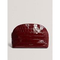 Ted Baker Croc Effect Large Washbag - Red