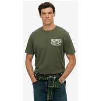 Superdry Work Logo Loose T-Shirt - Green