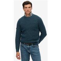 Superdry Chunky Raglan Knitted Jumper - Blue