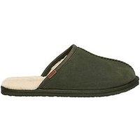 Superdry Faux Suede Mule Slipper - Green