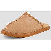 Superdry Faux Suede Mule Slipper - Brown