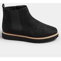 Yours Extra Wide Fit Chelsea Boot - Black