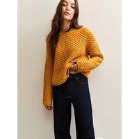 New Look Dark Yellow Stitch Knit Jumper