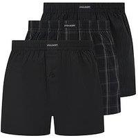 Lyle & Scott Lyle & Scott Robinson Woven 3 Pack Boxer Set - Black
