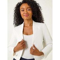 Roman Petite Stretch Bolero Jacket - Ivory