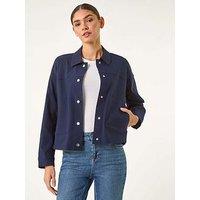 Roman Patch Pocket Jacket - Navy