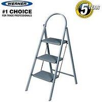 Werner 12753 Werner Handy Step Stool 3 Step - Grey
