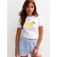 New Look 915 Lemon Baby T-Shirt - White
