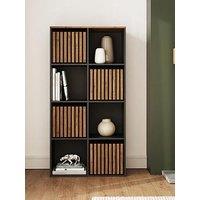 Gfw Kube 2 X 4 Storage Unit - Black/Walnut