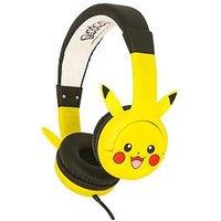 Pokemon Pikachu Childrens Headphones With Moulded Ears