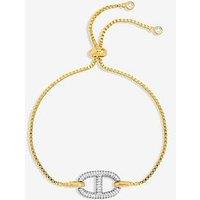 Jon Richard 18K Gold Plated And Crystal Toggle Bracelet - Multi