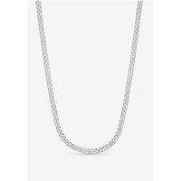 Jon Richard Rhodium Plated Cubic Zirconia Baguette Necklace