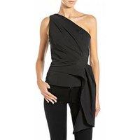 Replay One Shoulder Blouse - Black