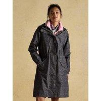 Joules Waterproof Packable Raincoat With Hood - Black