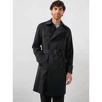 Mango Tango Cotton Trench Coat - Black