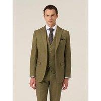 Skopes Tailored Fit Fox Sage Wool Blend Suit Jacket