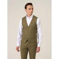 Skopes Fox Sage Wool Blend Waistcoat - Green