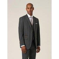 Skopes Tailored Fit Margrave Charcoal Check Suit Jacket