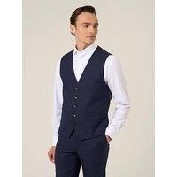 Skopes Boyd Puppytooth Waistcoat - Navy