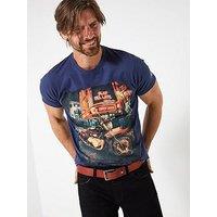 Joe Browns Biker Graphic T Shirt - Blue
