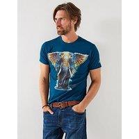 Joe Browns Elephant Graphic T-Shirt - Blue