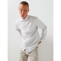 Mango Kodak Stripe Oxford Shirt - Grey