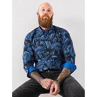 Joe Browns Blue Paisley Print Long Sleeve Shirt
