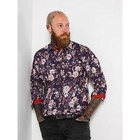 Joe Browns Contrast Trim Floral Long Sleeve Shirt