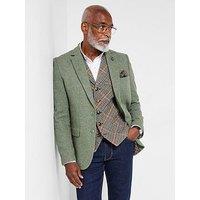 Joe Browns Herringbone Luxe Contrast Blazer - Green