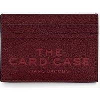 Marc Jacobs The Leather Card Case - Dark Red