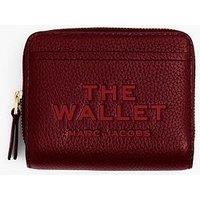 Marc Jacobs The Mini Compact Wallet - Dark Red