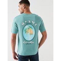 Jack & Jones City Back Graphic T-Shirt - Aqua