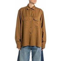 Replay Long Sleeve Shirt - Brown