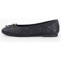 Tommy Hilfiger Quilted Ballerina Pump - Black