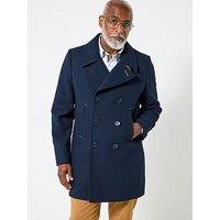 Joe Browns Double-Breasted Navy Peacoat
