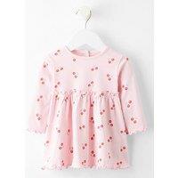 The Very Collection Cherry Print Jersey Dress - Pink
