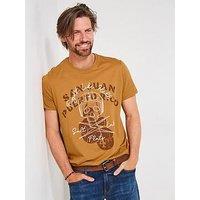 Joe Browns Biker Skull T Shirt - Orange